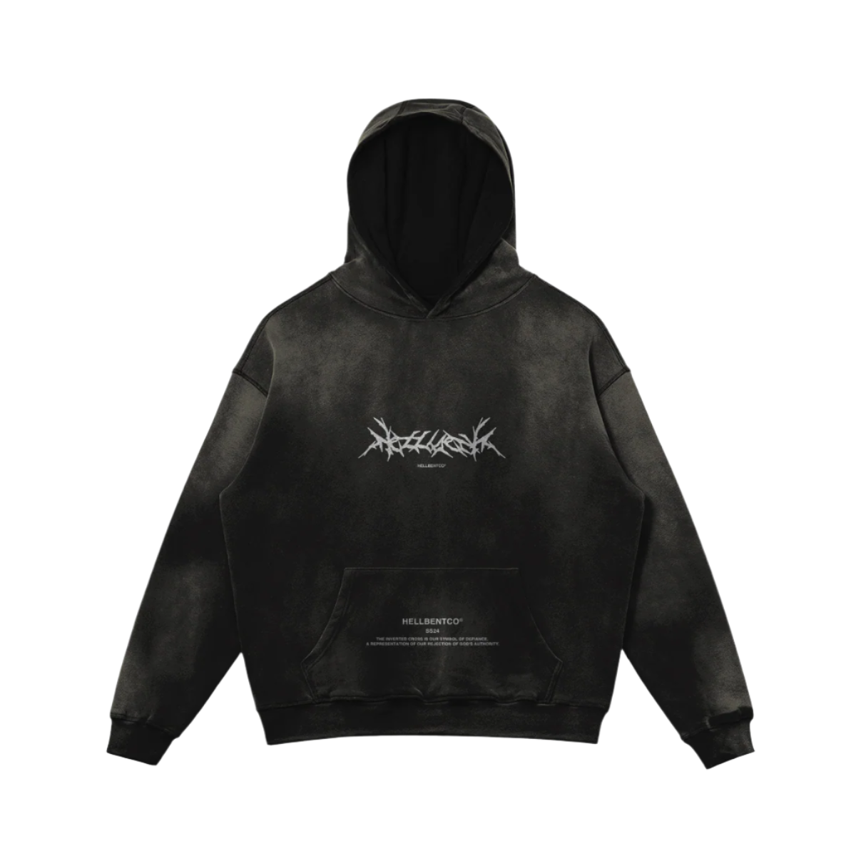 (Smoke) HEVITEK Faded Heavyweight Hoodie