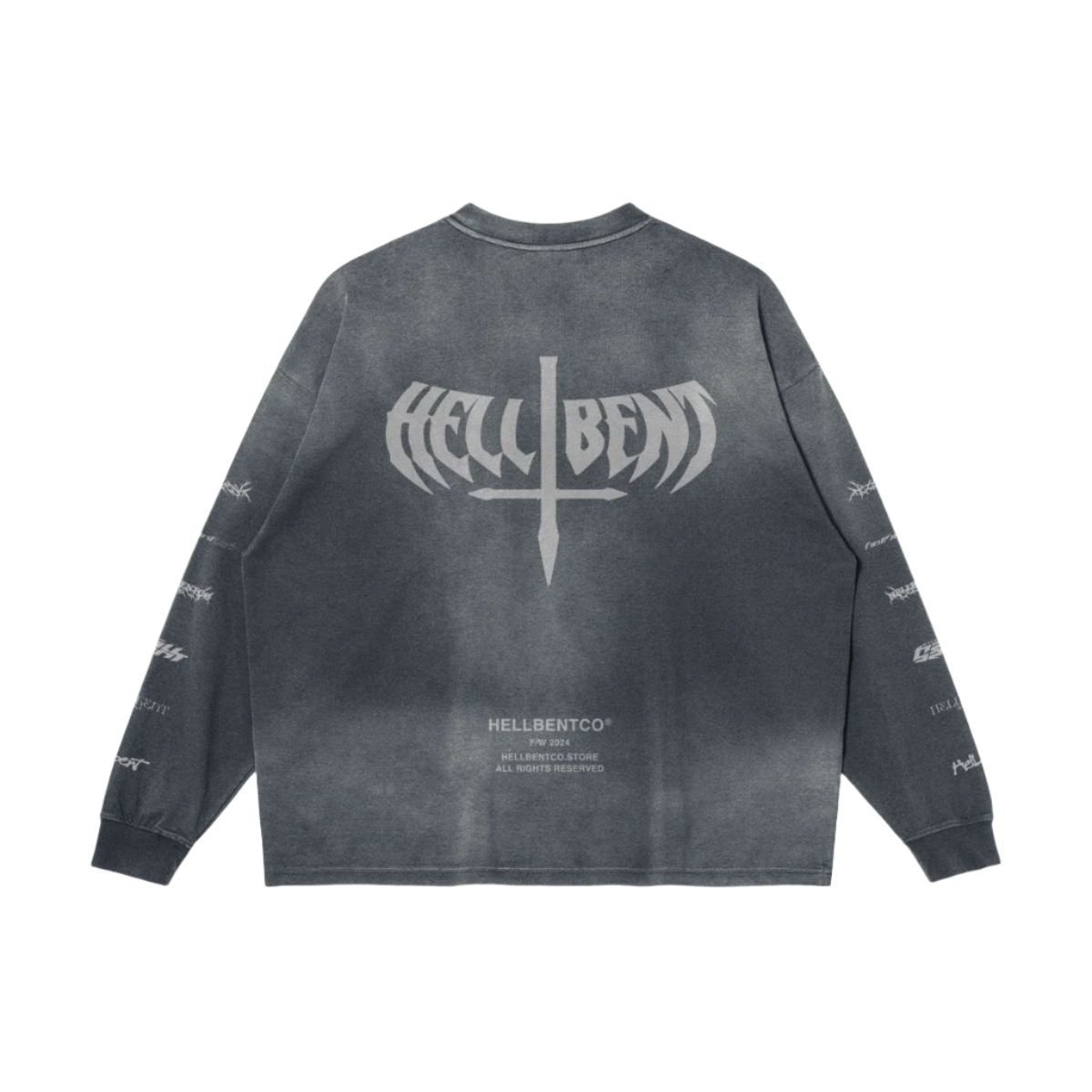 REPEAT Raw Hem Long Sleeve Tee