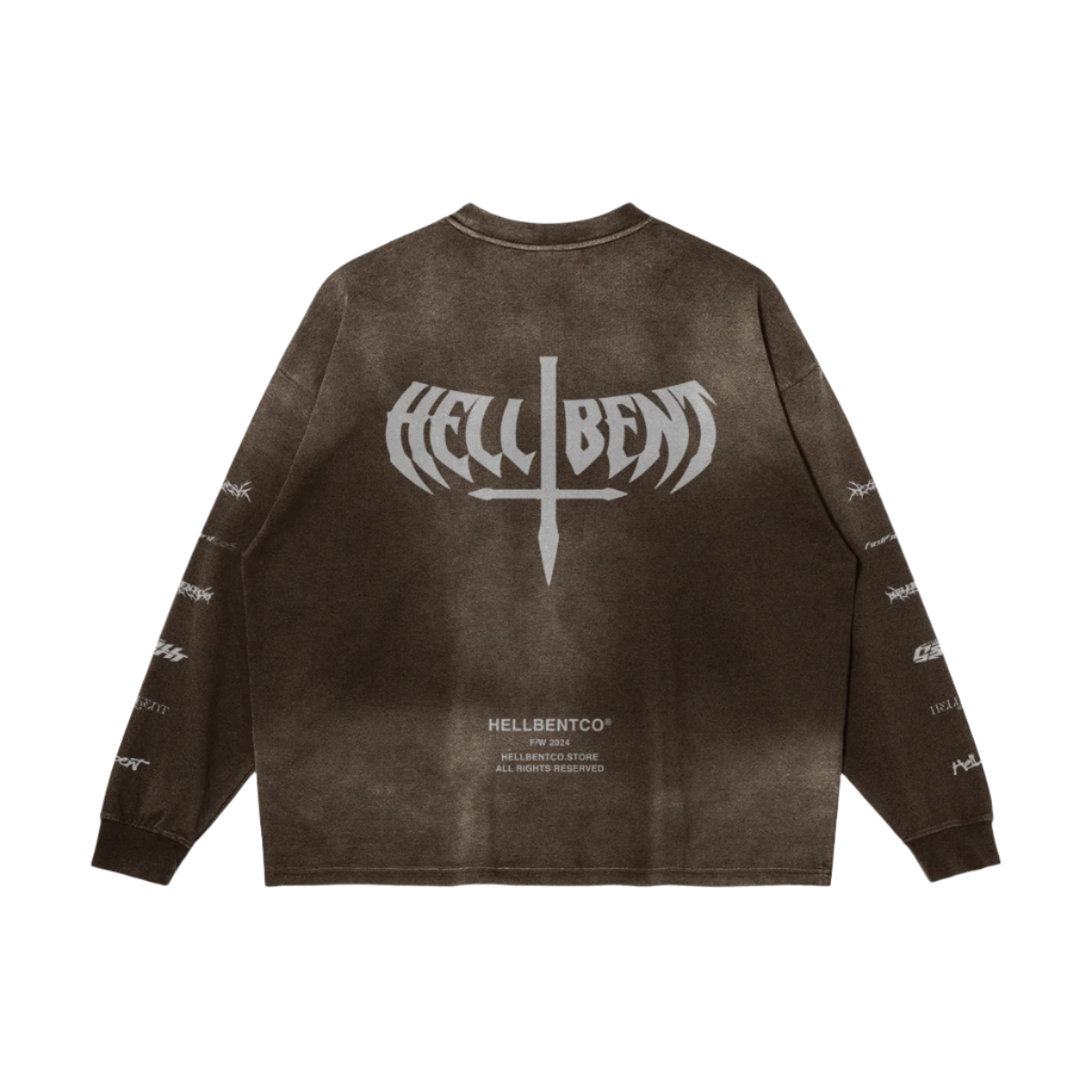 REPEAT Raw Hem Long Sleeve Tee