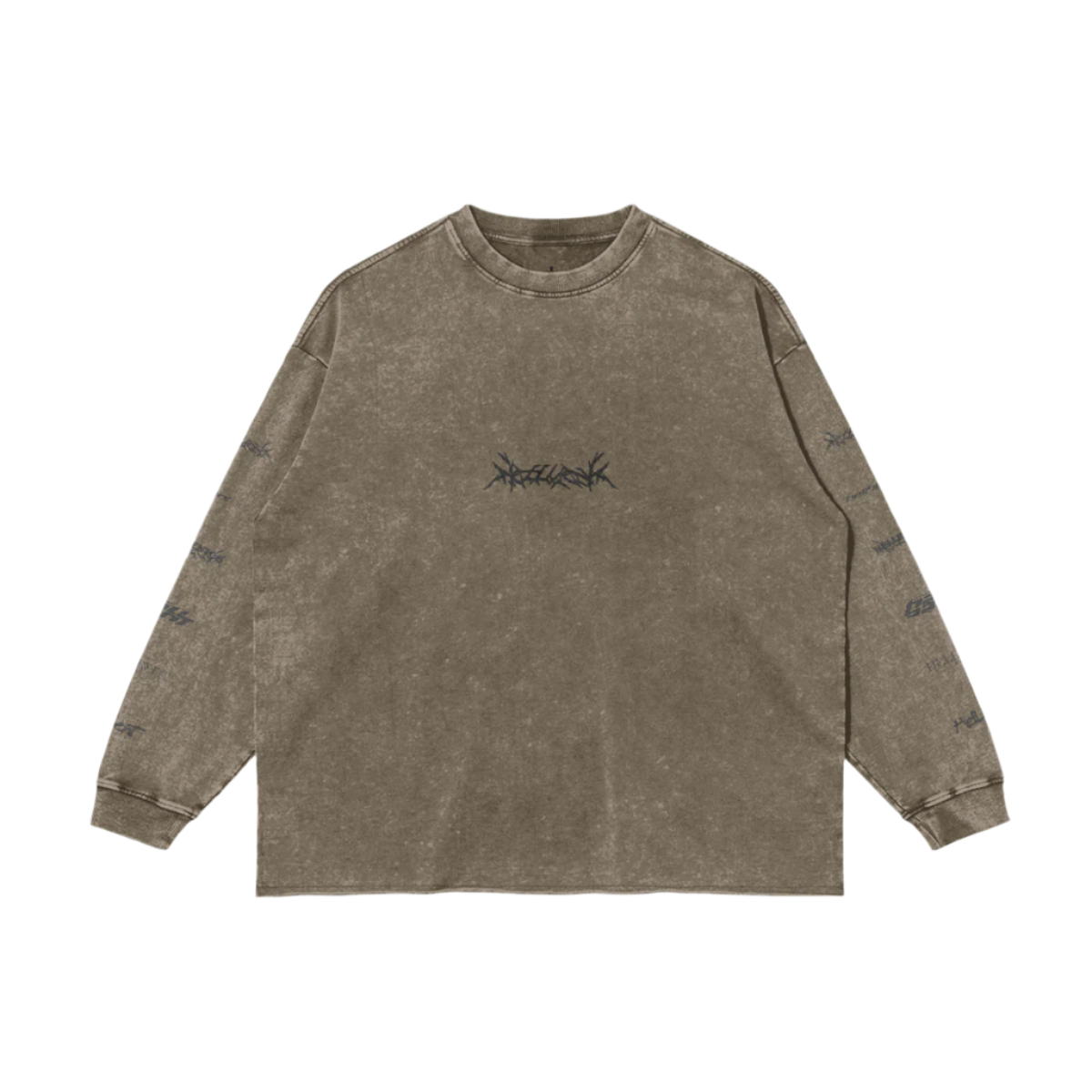 REPEAT Raw Hem Long Sleeve Tee