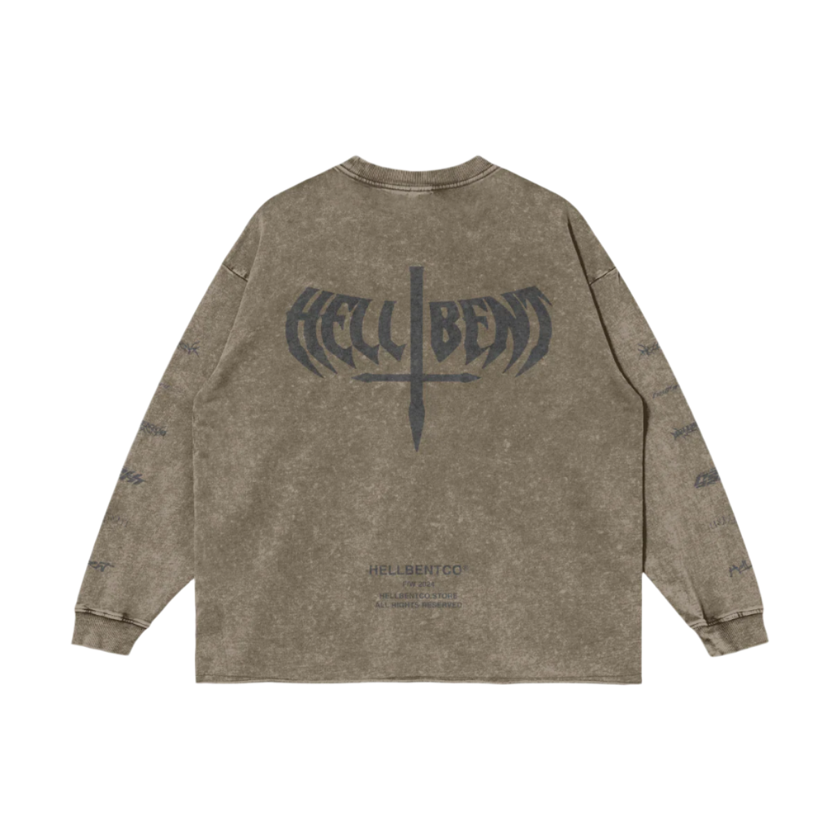 REPEAT Raw Hem Long Sleeve Tee