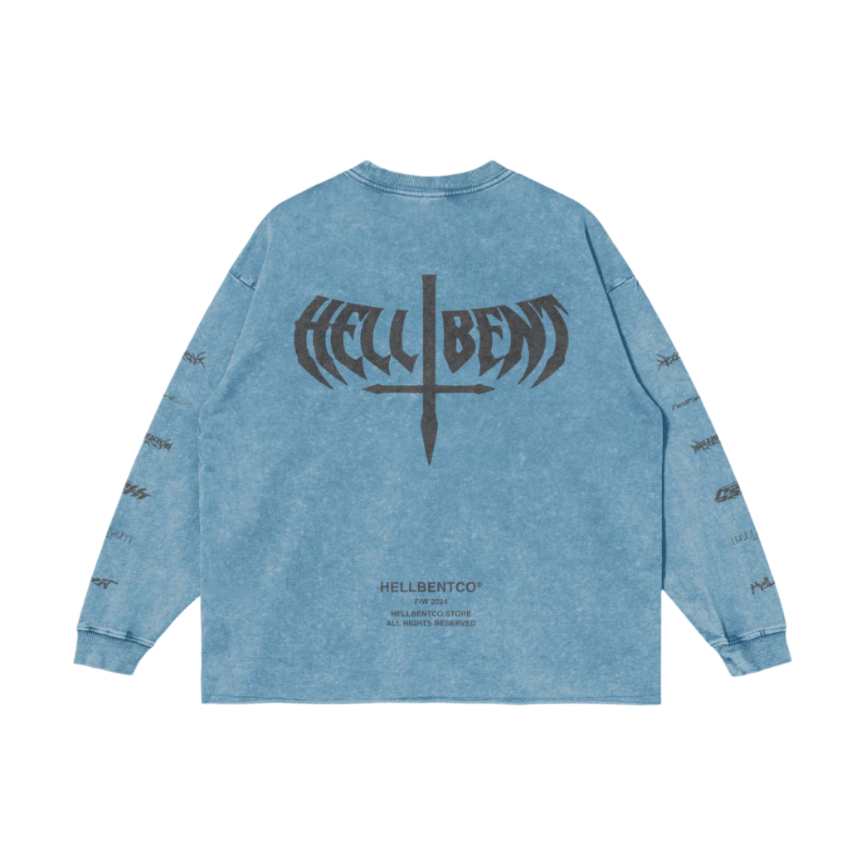 REPEAT Raw Hem Long Sleeve Tee