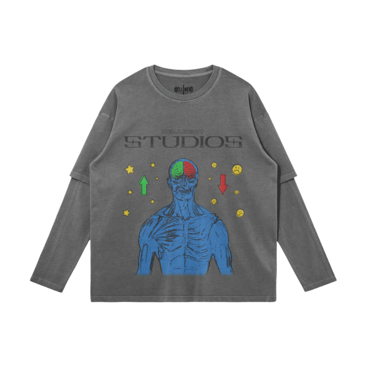 HEADFCK Layered Long Sleeve Tee